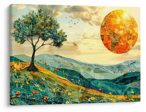 Obraz - Ilustrácia krajiny (70x50 cm)