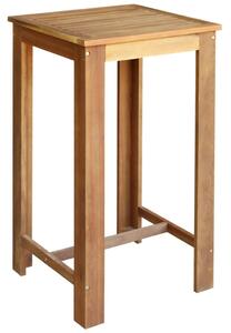 Súprava barového stola a stoličiek, 3 ks masívne akáciové drevo