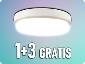 V-TAC LED vonkajšie stropné/nástenné svietidlo 18W, 1820lm, IP54, 1+3 zadarmo! Farba svetla: Teplá biela