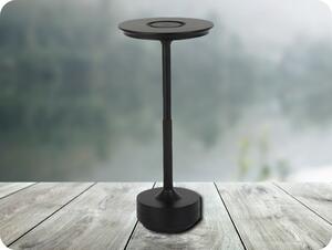 LED line® stolná lampa CAMELIA 2,5W, 250lm, CCT, nabíjateľná, 2x2000mAh, čierna [204423]