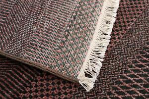 Diamond Carpets koberce Ručne viazaný kusový koberec Diamond DC-MCN Black / rust - 140x200 cm