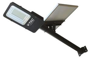 V-TAC LED solárne pouličné svietidlo HYBRID 50W, 4000lm, IP65, 50000mAh Farba svetla: Denná biela