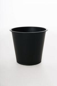 Guľatá plastová vložka 21, Ø 21 cm, výška 19,5 cm, čierna