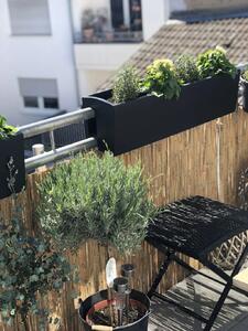 Balkónový hrantík BALKONA CLASSIC, sklolaminát, šírka 80 cm, antracit