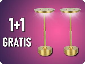 LED line® stolná lampa CAMELIA 2,5W, 250lm, CCT, nabíjateľná, 2x2000mAh, zlatá, 1+1 zadarmo! [204461]