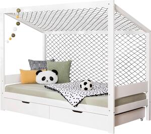 POSTEĽ S ÚLOŽNÝM PRIESTOROM, 90/200 cm biela MID.YOU - Detské izby, Online Only