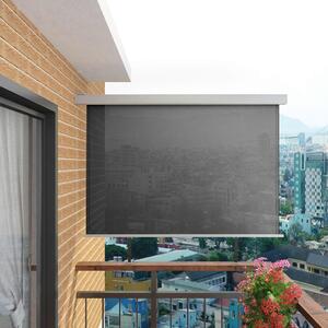 Bočná markíza na balkón, multifunkčná 180x200 cm, sivá