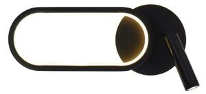LED Nástenné svietidlo MONET LED/13W/230V + LED/2W 3000/4000/6000K čierna