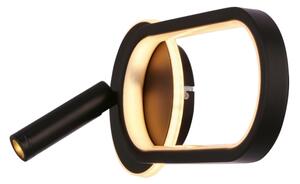LED Nástenné svietidlo MONET LED/13W/230V + LED/2W 3000/4000/6000K čierna