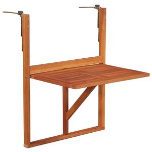 Závesný stolík na balkón 64,5x44x80 cm, akáciový masív