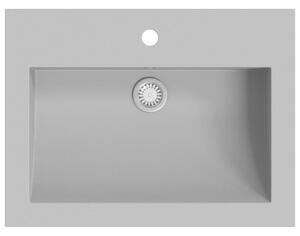 Granitové umývadlo sivé 600x450x120 mm