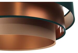 Luster na lanku TRINITI 1xE27/60W/230V zelená/meď