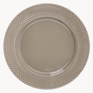 Porcelánový plytký tanier Rhombe Earth