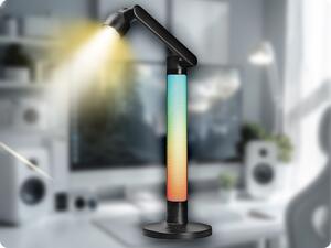 Solight LED stmievateľná lampička s RGB podsvietením 10W, 600lm, CCT, diaľkový ovládač [WO67]