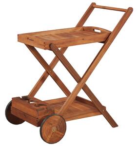 Čajový vozík masívne akáciové drevo