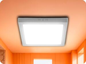 V-TAC LED prisadený panel s napájacím zdrojom 12W, 1200lm, štvorec Farba svetla: Teplá biela