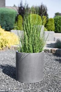 Kvetináč NEW RONDO, sklolaminát, Ø 43 cm, sivá