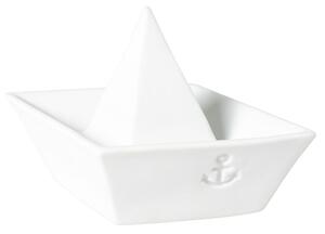 Porcelánová LED svietiaca lodička White