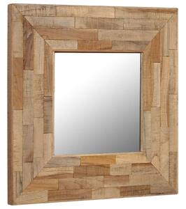 Zrkadlo 50x50 cm recyklované teakové drevo