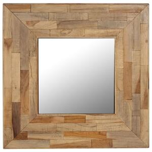Zrkadlo 50x50 cm recyklované teakové drevo