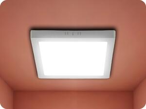 V-TAC LED prisadený panel s napájacím zdrojom 6W 660LM štvorec Farba svetla: Teplá biela