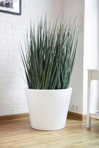 Kvetináč CONICO, sklolaminát, výška 40 cm, biela