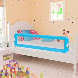 Zábrana na detskú posteľ, modrá 120x42 cm, polyester