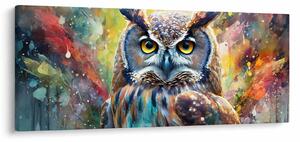 Obraz - Maľba sovy (120x50 cm)