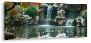 Obraz - Ázijské jazierko (120x50 cm)