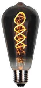 LED line® stmievateľná, RETRO LED žiarovka E27, 4W, 150lm, ST64, ultrateplá 1800K, čierna [202412]