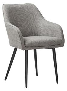 STOLIČKA S PODRÚČKAMI, štruktúra, čierna, taupe MID.YOU - Stoličky, Online Only