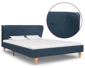 Rám postele modrý látkový 120x200 cm