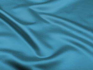 Látka polyesterový satén LUX-033 Petrolejovo modrá - šírka 150 cm