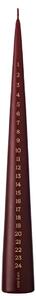 Adventná sviečka Cone 37 cm – 44/2 Deep Wine