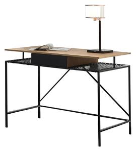 PÍSACÍ STÔL, prírodná farba, čierna, 110/55/76 cm Livetastic - Online Only kancelárie, Online Only