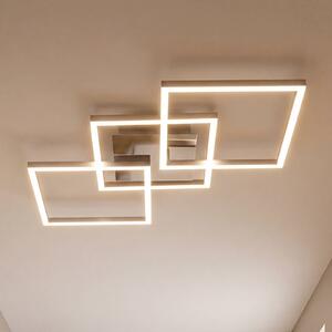 LED svetlo Frame step-dim chróm–hliník 76 x 37 cm, Hliník / sivá / zinok, Obývacia izba / jedáleň, kov, Moderný, Stropné svetlo