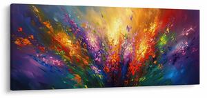 Obraz - Abstrakcia kvetov (120x50 cm)