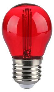 V-TAC Retro LED žiarovka E27 2W, 60lm, G45, čevená