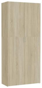 Úložná skrinka, dub sonoma 80x35,5x180 cm, kompozitné drevo
