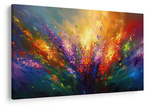 Obraz - Abstrakcia kvetov (90x60 cm)