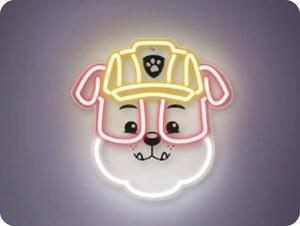 TelForceOne Závesná LED neon dekorácia labková patrola - Rubble [GSM189321]