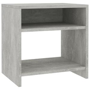 Nočný stolík betónovo-sivý 40x30x40 cm drevotrieska