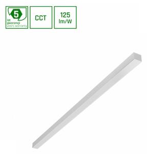Spectrum LED LED lineárne prisadené svietidlo 40W, 4000lm, zmena farieb 2700/4000/6000K, 120cm, biele [SLI047300CCT_PW]
