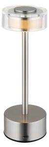 Globo 21026N - LED Stm. stolná lampa SHIRA LED/2,5W/3,7V 2700/4000/6500K matný chróm