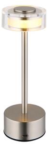 Globo 21026N - LED Stm. stolná lampa SHIRA LED/2,5W/3,7V 2700/4000/6500K matný chróm