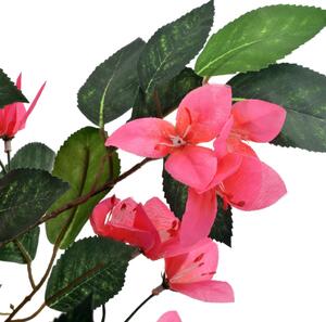 Umelá rastlina, rododendron s kvetináčom, ružový 165 cm
