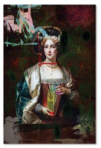 Obraz na plátne Dáma s prameňom v rukách - Jose Luis Guerrero Rozmery: 40 x 60 cm
