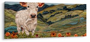 Obraz - Imitácia pleteného motívu (120x50 cm)