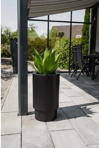 Kvetináč ESCADA, sklolaminát, výška 60 cm, čierna