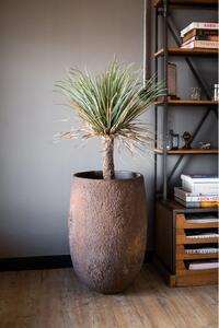 Kvetináč QUANT, vláknocement, výška 75 cm, hnedý štruktúra